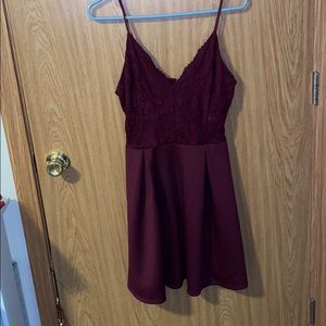 Maroon Dress